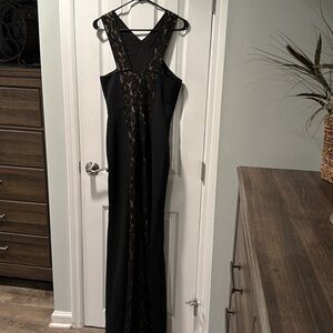 BCBG Mazazria size 10 long black dress